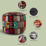Ethnic Embroidered Pouf Cover