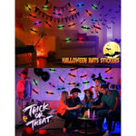 DIY 3D Lighted Bats Stickers for Halloween Wall Decor
