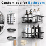 Adhesive Shower Rustproof Stainless Steel Bathroom Organizer