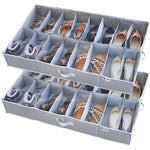 Underbed Storage Solution Fits for Men's and Women's Shoes