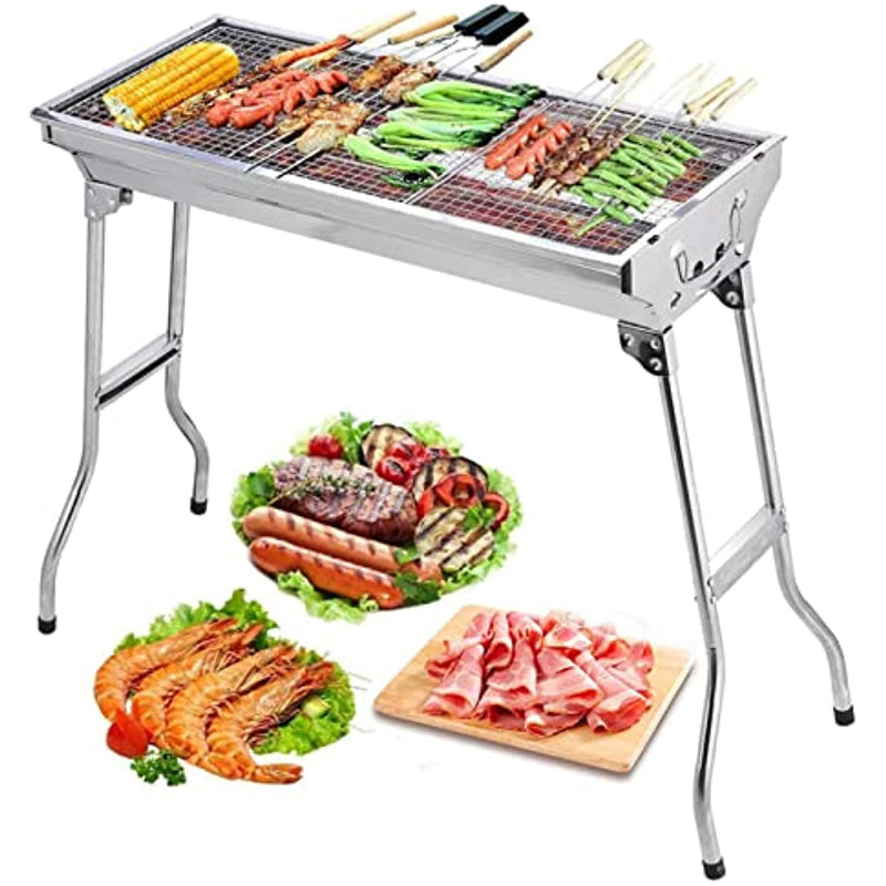 Barbecue Charcoal Grill Stainless Steel Portable Bbq