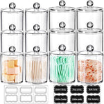 Dispenser Apothecary Jars Bathroom Set with Labels