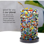 Mexican Handmade Multicolor Glassware Recycled Glass Lead Toxin Free Drinking