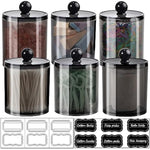 Dispenser Apothecary Jars Bathroom Set with Labels