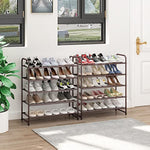 Expandable Adjustable Wire Grid Shoe Organizer