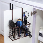 Bathroom Hair Styling Tools Organizer Basket for Hair Dryer, Flat Iron, Curling Wand