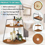 Corner Storage Shelf Counter Standing Rack for Bathroom
