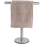 T-Shape Stainless Steel Hand Towel Holder for Bathroom
