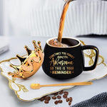 Graduation Gifts for Her Funny Retirement Gifts Black Crown Coffee Mugs with Gift Card