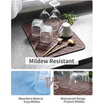 Heat Resistant Dish Drying Mats For Kitchen Counter