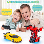 Remote Control Transforming Robot Cars For Kids 8 13 Year Old