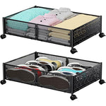 Under Bed Shoe Storage Organizer Drawer With Weels