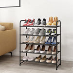 Expandable Adjustable Wire Grid Shoe Organizer