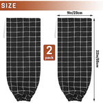 2Pcs Reusable Plastic Bag Organizer Wall Mount