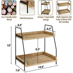 2 Tier Kitchen Counter Shelf Organizer