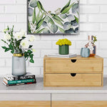 Mini Bamboo Desk Drawer Tabletop Storage Organization Box for Office