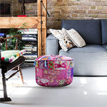 Ethnic Embroidered Pouf Cover