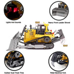 Remote Control Bulldozer Rc 1 16 Full Functional Construction Vehicle For Kids Age 6 7 8 9 10 And Up Years Old