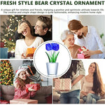 Pink Crystal Tulips Flower Figurines