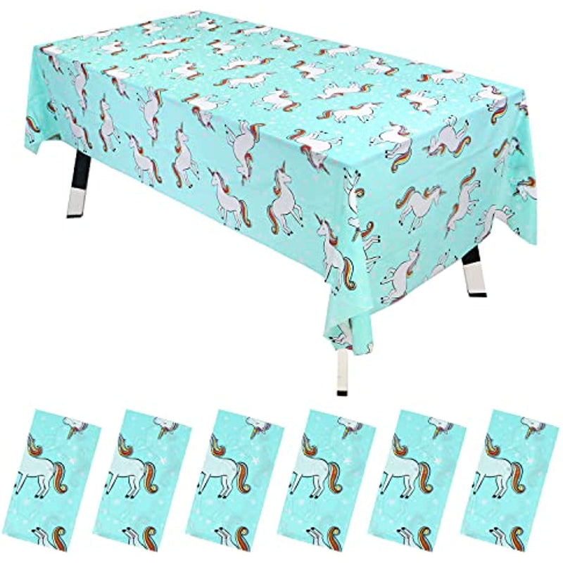 Packs Disposable Plastic Tablecloth