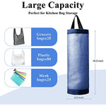 Mesh Grocery Bag Holder Hanging Storage Bag Dispenser