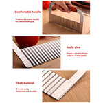 Crinkle Potato Cutter With Upgraded Stainless Steel Blade