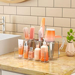 Acrylic Hair Dryer and Styling Holder for Bathroom Countertop