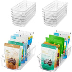 Clear Plastic Bins For Fridge, Freezer & Kitchen