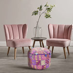 Ethnic Embroidered Pouf Cover