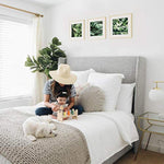 16x16 inch Tempered Glass Square Picture Frame Wall Hook Included