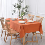 Rectangle Textured Waterproof Tablecloth for Thanksgiving Decoration