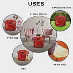 Ethnic Embroidered Pouf Cover