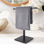 T-Shape Stainless Steel Hand Towel Holder for Bathroom