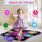 Electronic Music Dance Pad With Led Lights Wireless Bluetooth 5 Game Modes