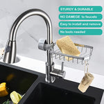 Sponge Holder Over Faucet Kitchen Sink Caddy Organizer