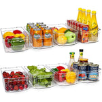 Clear Plastic Bins For Fridge, Freezer & Kitchen