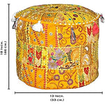 Ethnic Embroidered Pouf Cover
