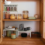 Wood & Metal Top Expandable Counter Shelf