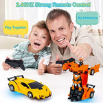 Remote Control Transforming Robot Cars For Kids 8 13 Year Old
