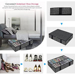 Underbed Solution Shoes Container Bags with Sturdy Sidewall & Reinforced Handles