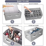 Shoe Organizer Closet Storage Solution with Clear Cover