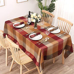 Waterproof Spill Proof Wrinkle Resistant Decorative Tablecloth