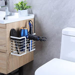Bathroom Hair Styling Tools Organizer Basket for Hair Dryer, Flat Iron, Curling Wand