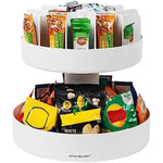 2 Tier Lazy Susan Granola Bar and Snack Organizer