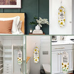 2Pcs Sunflower Plastic Bag Holder for Kitchen