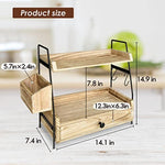 2 Tier Kitchen Counter Shelf Organizer