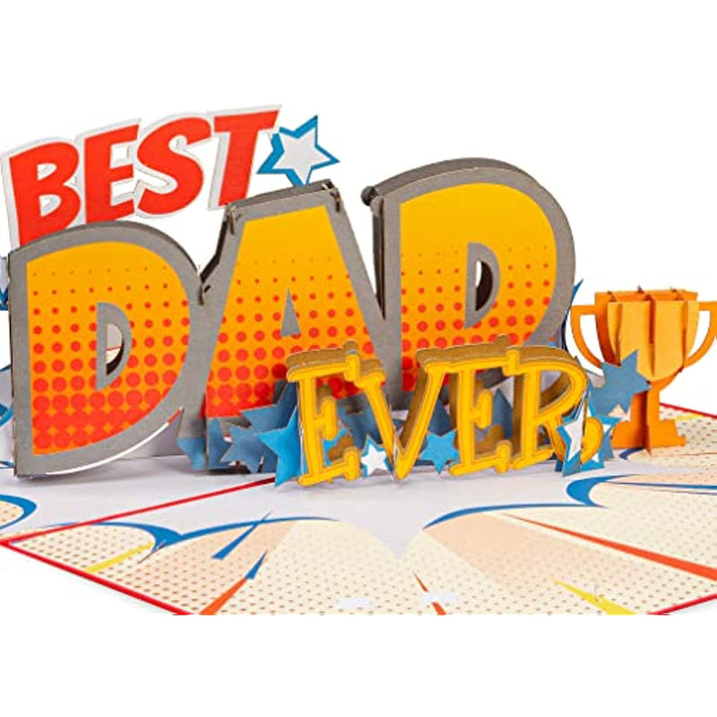 Best Dad Ever Pop Up Greetings Card