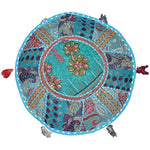 Ethnic Embroidered Pouf Cover