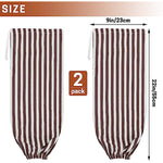 2Pcs Reusable Plastic Bag Organizer Wall Mount