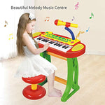 31 Keys Children Electronic Organ Keyboard Piano With Karaoke Recording Transmit And Stool